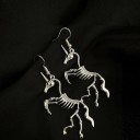 Pendientes colgantes de esqueleto para mujer 4