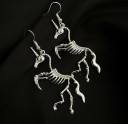 Pendientes colgantes de esqueleto para mujer 8