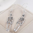 Pendientes colgantes de esqueleto para mujer 4