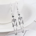 Pendientes colgantes de esqueleto para mujer 5
