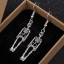 Pendientes colgantes de esqueleto para mujer 6