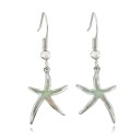 Pendientes colgantes de estrella de mar para mujer 4