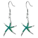 Pendientes colgantes de estrella de mar para mujer 6