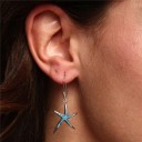 Pendientes colgantes de estrella de mar para mujer 1