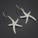 Pendientes colgantes de estrella de mar para mujer 2