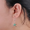Pendientes colgantes de estrella de mar para mujer 3