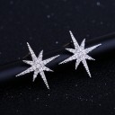 Pendientes colgantes de estrella para mujer C1091 2