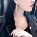 Pendientes colgantes de estrella para mujer con circonitas 2