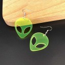 Pendientes colgantes de extraterrestre para mujer 3