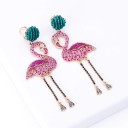 Pendientes colgantes de flamenco para mujer 1