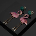 Pendientes colgantes de flamenco para mujer 2