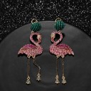 Pendientes colgantes de flamenco para mujer 5