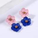 Pendientes colgantes de flores para mujer 4