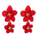 Pendientes colgantes de flores para mujer 7