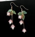 Pendientes colgantes de flores para mujer C1106 7