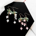 Pendientes colgantes de flores para mujer C1106 1