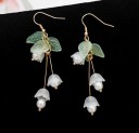 Pendientes colgantes de flores para mujer C1106 2