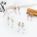 Pendientes colgantes de flores para mujer C1106 5
