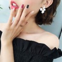 Pendientes colgantes de flores para mujer G1004 3