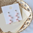 Pendientes colgantes de flores para mujer G1043 5
