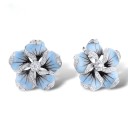 Pendientes colgantes de flores para mujer G1105 1