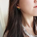 Pendientes colgantes de flores para mujer G1282 3