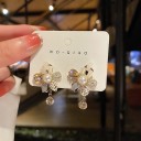 Pendientes colgantes de flores para mujer G1289 2