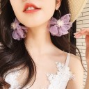 Pendientes colgantes de flores para mujer G1393 5