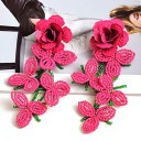 Pendientes colgantes de flores para mujer G1450 2