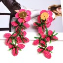 Pendientes colgantes de flores para mujer G1450 3