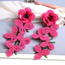Pendientes colgantes de flores para mujer G1450 5