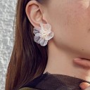 Pendientes colgantes de flores para mujer G1491 3