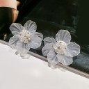 Pendientes colgantes de flores para mujer G1491 4