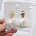 Pendientes colgantes de flores para mujer G484 8