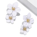 Pendientes colgantes de flores para mujer 2