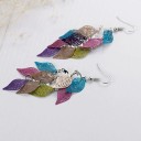 Pendientes colgantes de hojas para mujer G164 3