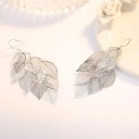 Pendientes colgantes de hojas para mujer 5
