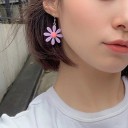 Pendientes colgantes de margaritas para mujer G985 3