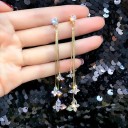 Pendientes colgantes de mariposa para mujer G1040 2
