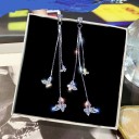 Pendientes colgantes de mariposa para mujer G1040 4