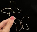 Pendientes colgantes de mariposa para mujer G825 7
