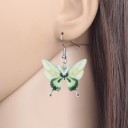 Pendientes colgantes de mariposa para mujer G855 2