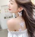 Pendientes colgantes de mariposa para mujer G910 1
