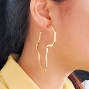Pendientes colgantes de mujer África 4