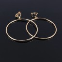 Pendientes colgantes de mujer círculos G664 6