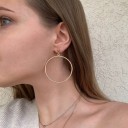 Pendientes colgantes de mujer círculos G664 1