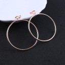 Pendientes colgantes de mujer círculos G664 4