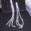Pendientes colgantes de mujer con circonitas G1024 1