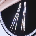 Pendientes colgantes de mujer con circonitas G1024 2