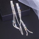 Pendientes colgantes de mujer con circonitas G1024 3